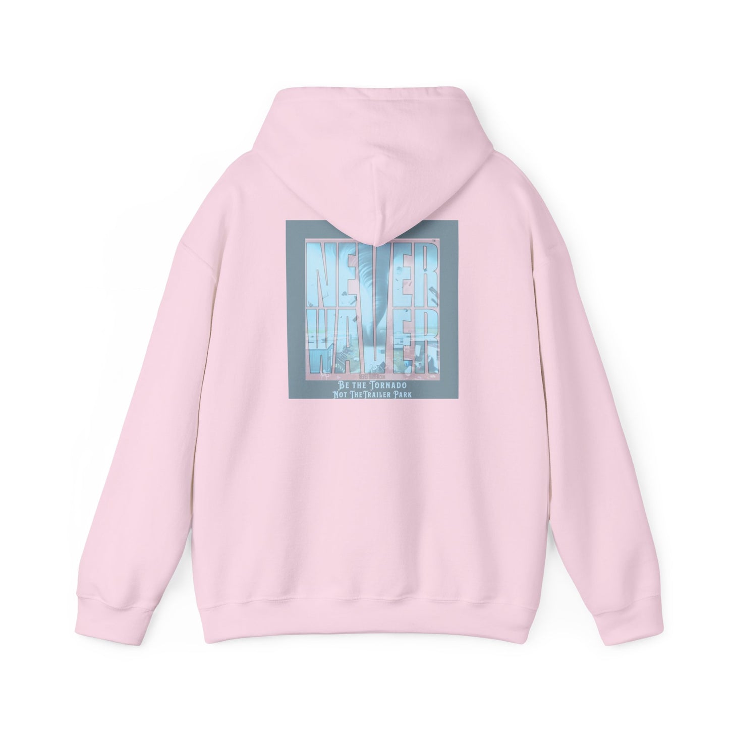 Cozy Unisex Hooded Sweatshirt - "Never Waver" Motivational Design - Never Waver