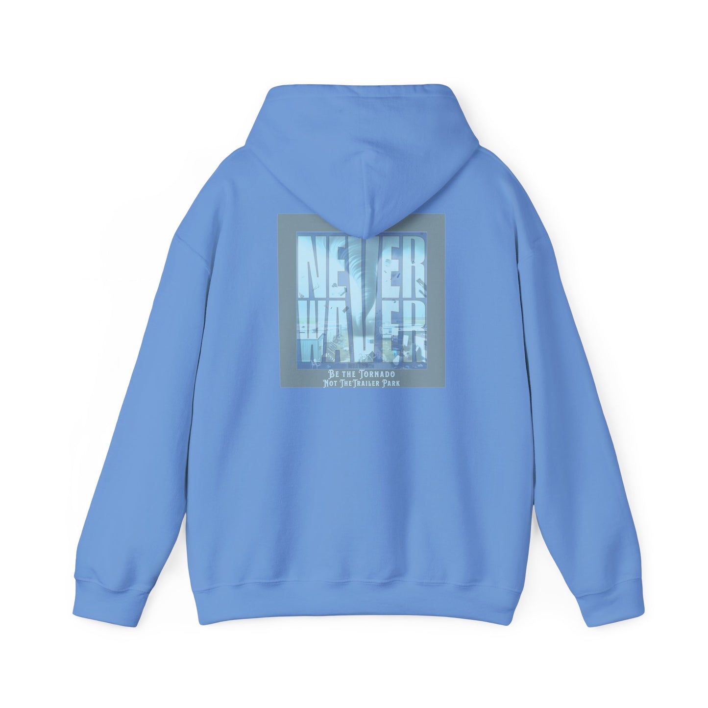 Cozy Unisex Hooded Sweatshirt - "Never Waver" Motivational Design - Never Waver