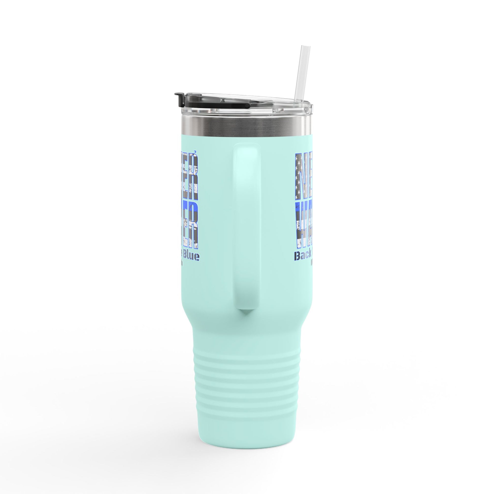 Blue Back The Blue Insulated Travel Mug Support - Never Waver