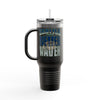 Seattle Fans Never Waver W-Leopard Football Insulated Travel Mug, 40oz - Never Waver