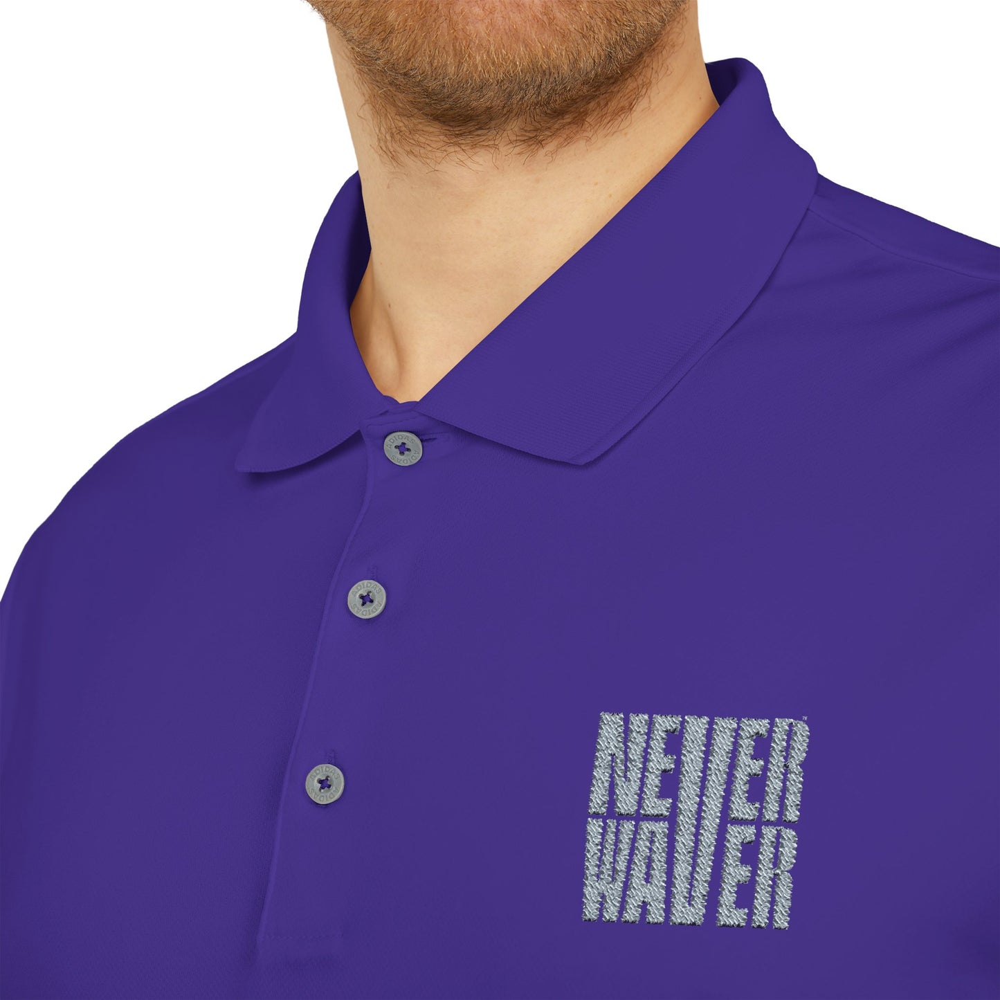 adidas Unisex Performance Polo - 'Never Waver' Athletic Shirt