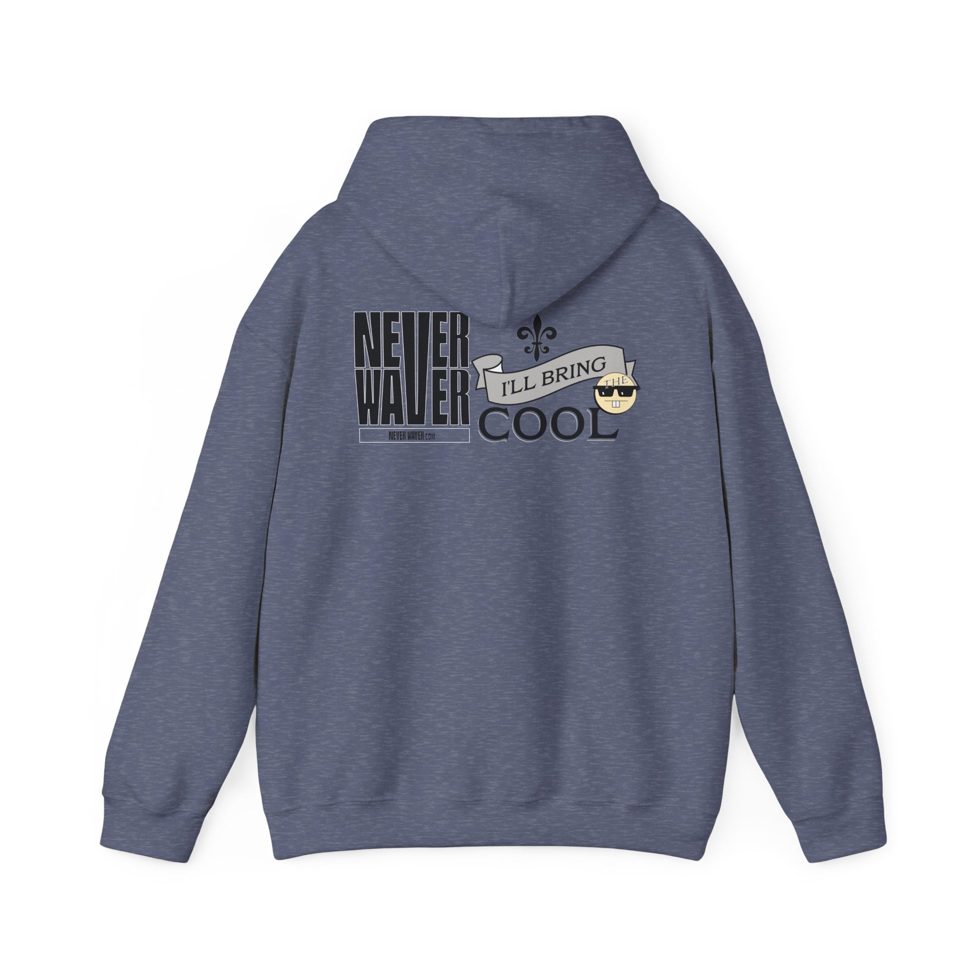 Unisex Heavy Blend™ Hooded Sweatshirt - "Never Waver I'll Bring The Cool" Inspirational Hoodie - Never Waver