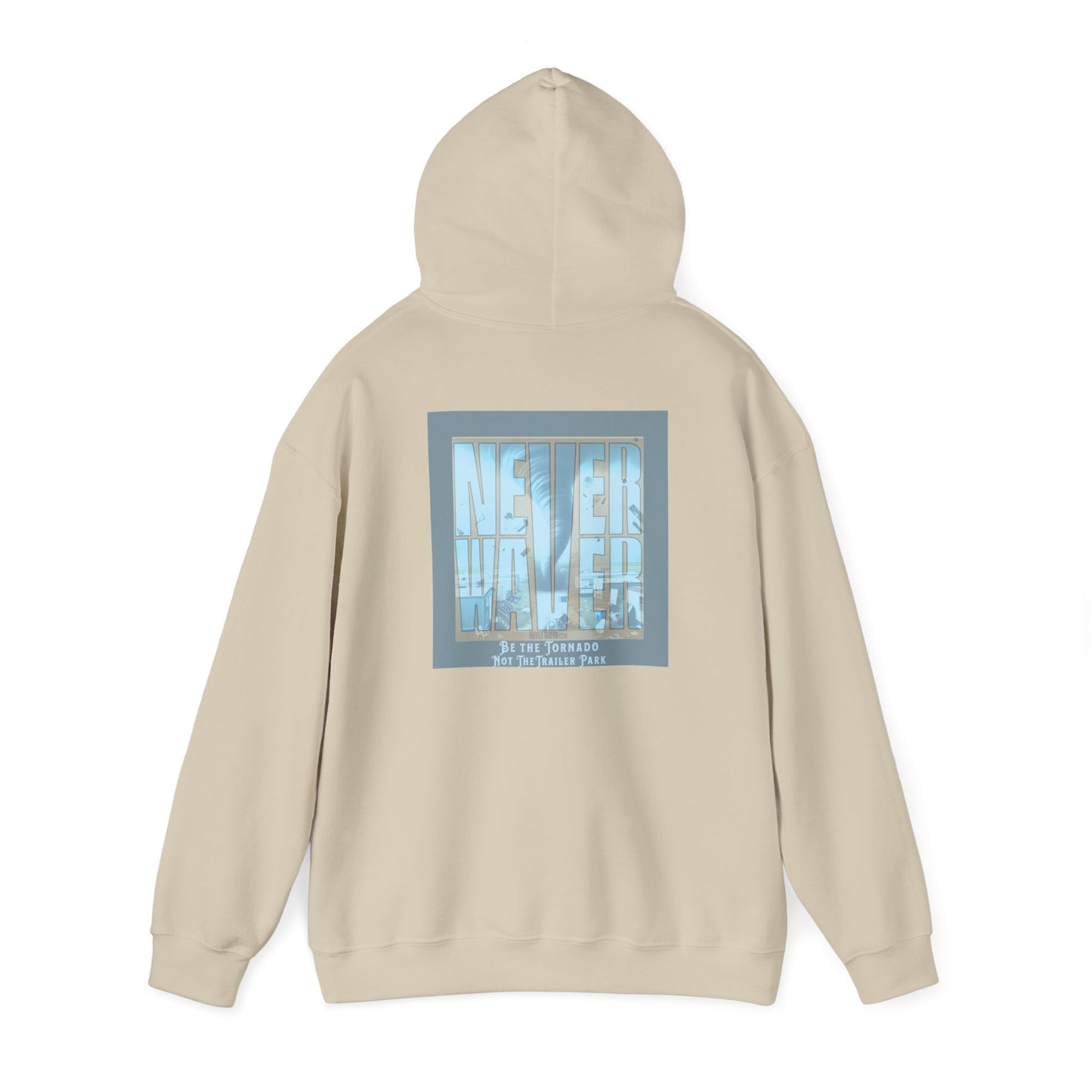 Cozy Unisex Hooded Sweatshirt - "Never Waver" Motivational Design - Never Waver