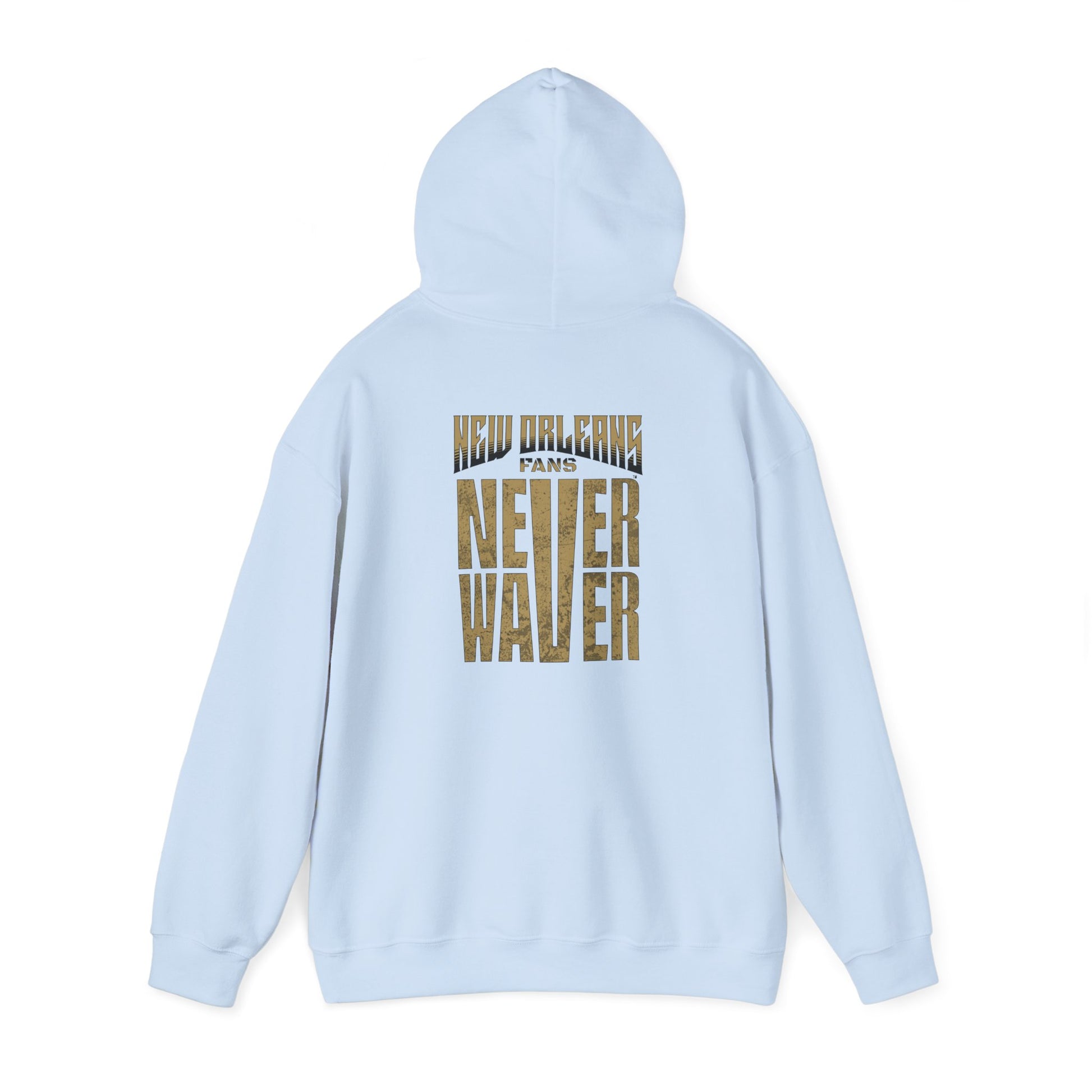 New Orleans Fans Never Waver Unisex Heavy Blend™ Hoodie - Motivational Sweatshirt for Fans - Never Waver