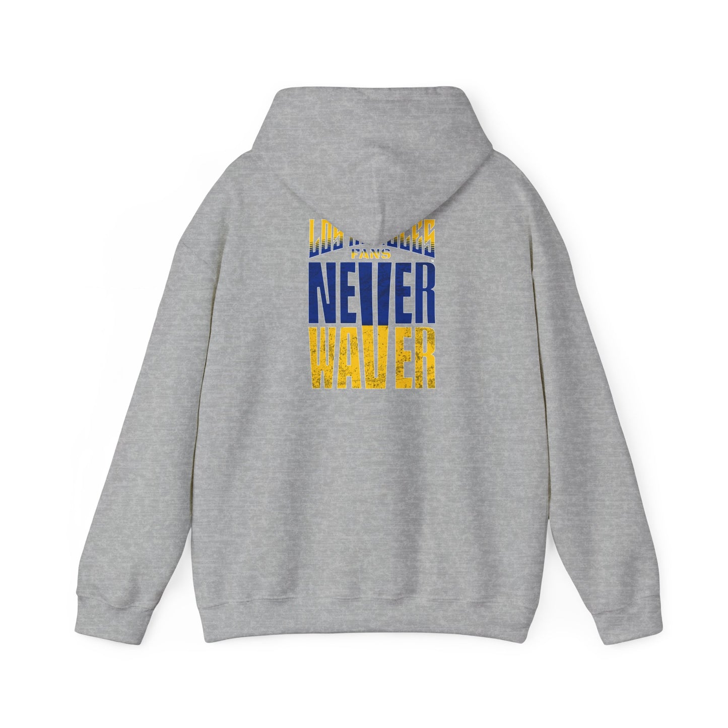 Inspired Unisex Heavy Blend™ Hooded Sweatshirt -Los Angeles Fans NEVER WAVER Graphic - Never Waver