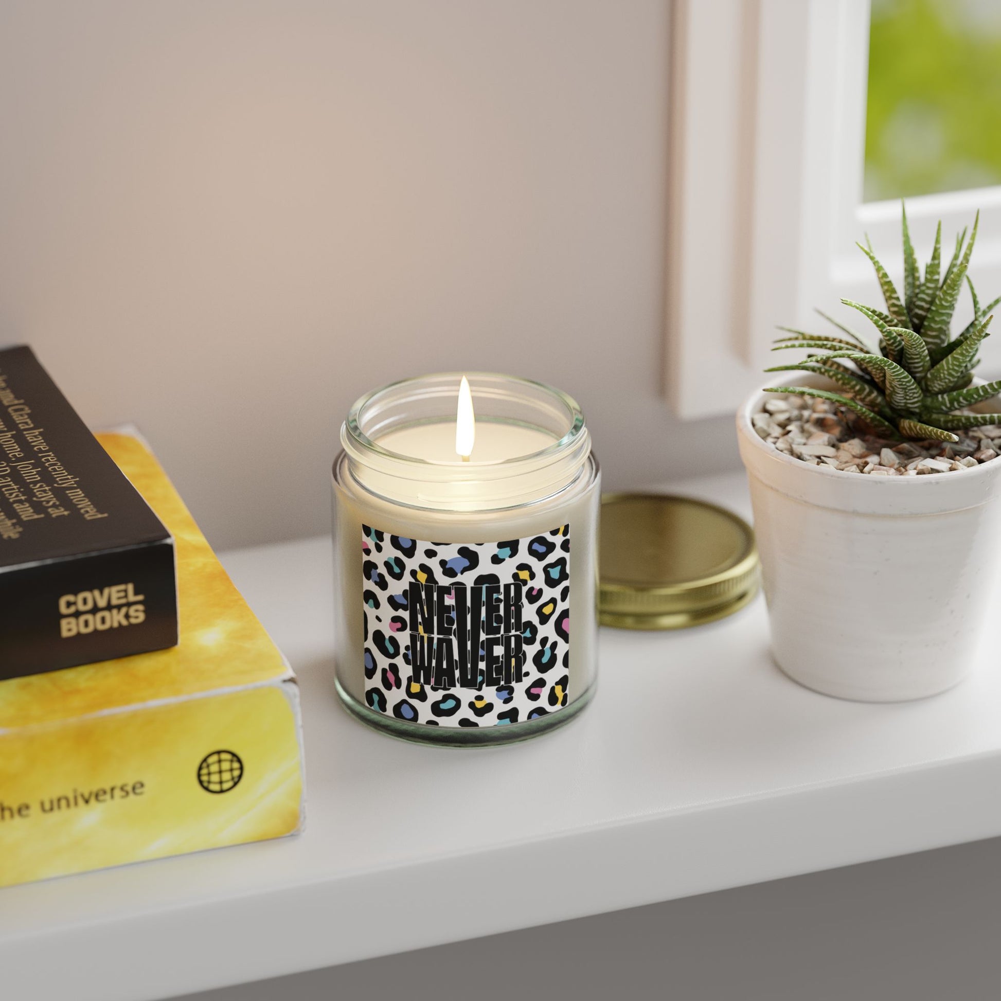 Never Waver Wild Vibes Scented Candles, Coconut Apricot Wax, Eco-Friendly Aromatherapy, Unique Home Decor, Gift for Her, Relaxation Gift - Never Waver