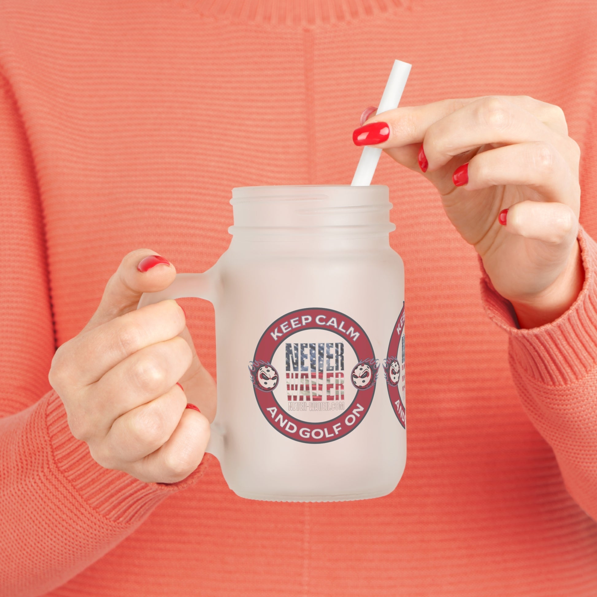 Never Waver Golf Mason Jar Cup - Perfect for Golf Lovers! - Never Waver