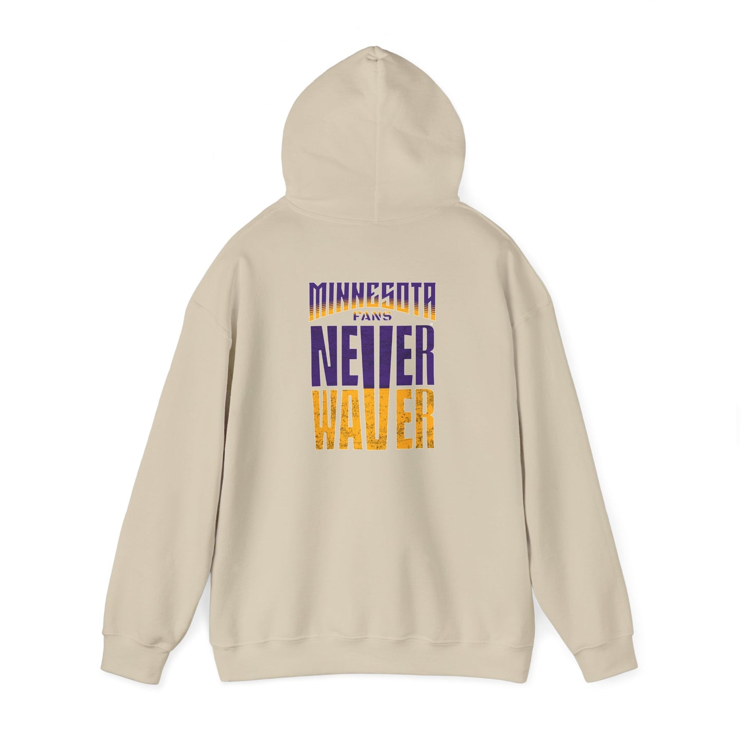 Unisex Heavy Blend™ Hoodie - "Minnesota Fans Never Waver" Design for Comfort and Motivation - Never Waver