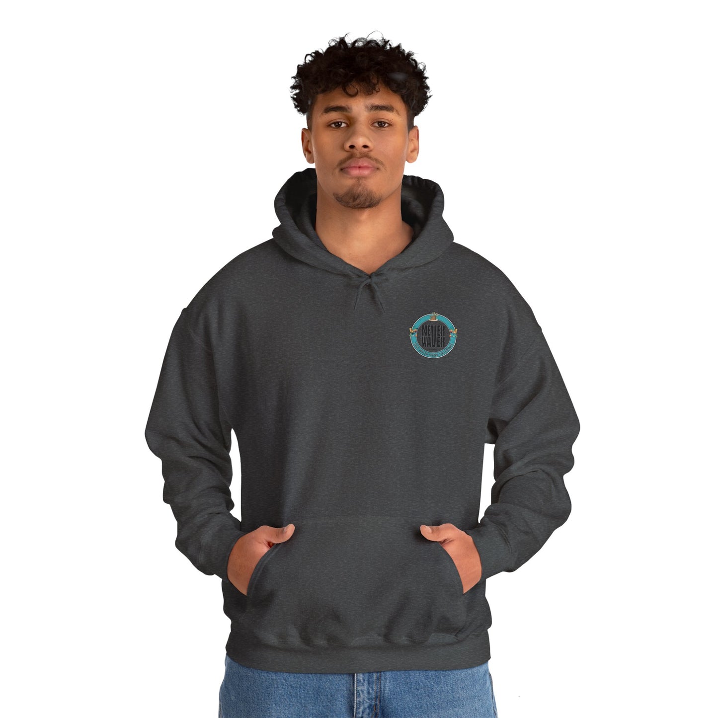 Eco-Friendly Unisex Hoodie: "Never Waver Save Water Drink Tiki Drinks" - Never Waver
