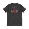 Unisex V-Neck Tee - Never Waver Be Red White and A little Bougie T-Shirt - Never Waver