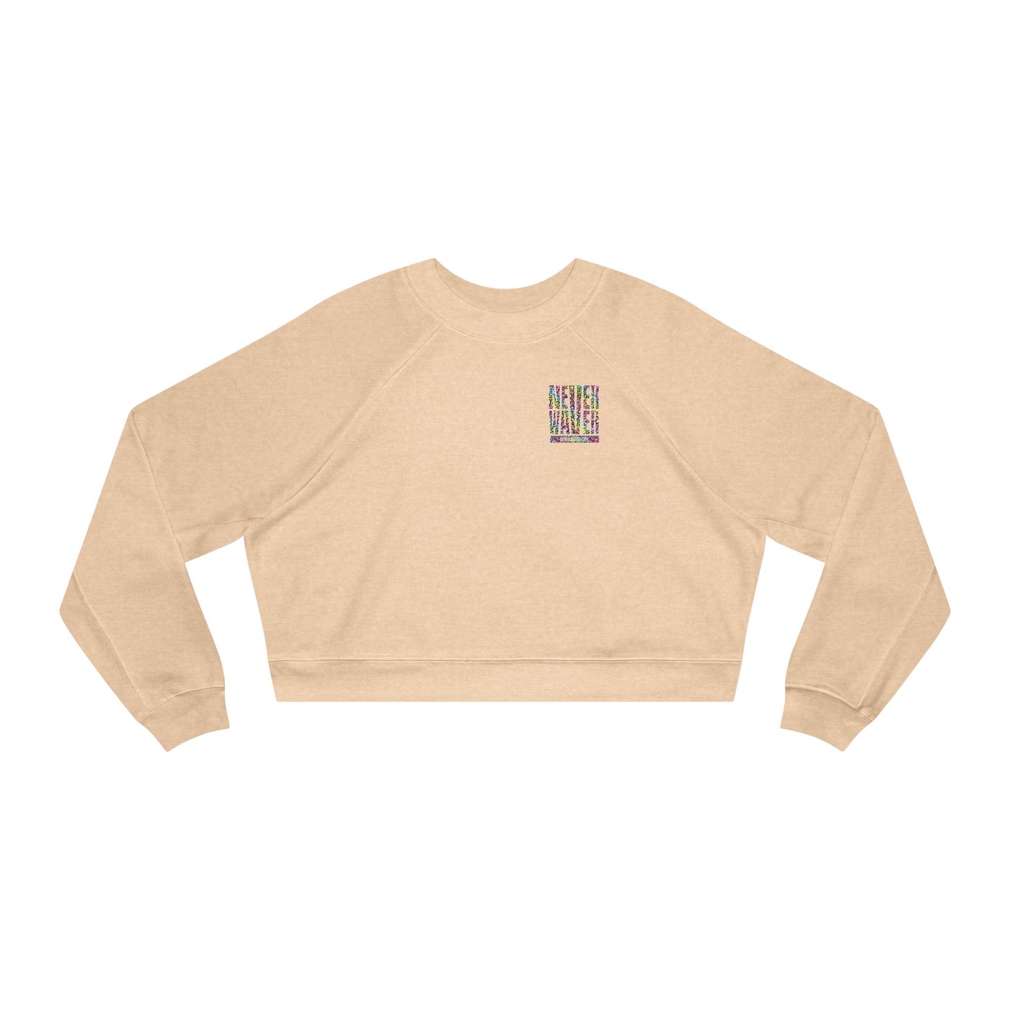 Never Waver Leopard Women's Cropped Fleece Pullover - Never Waver