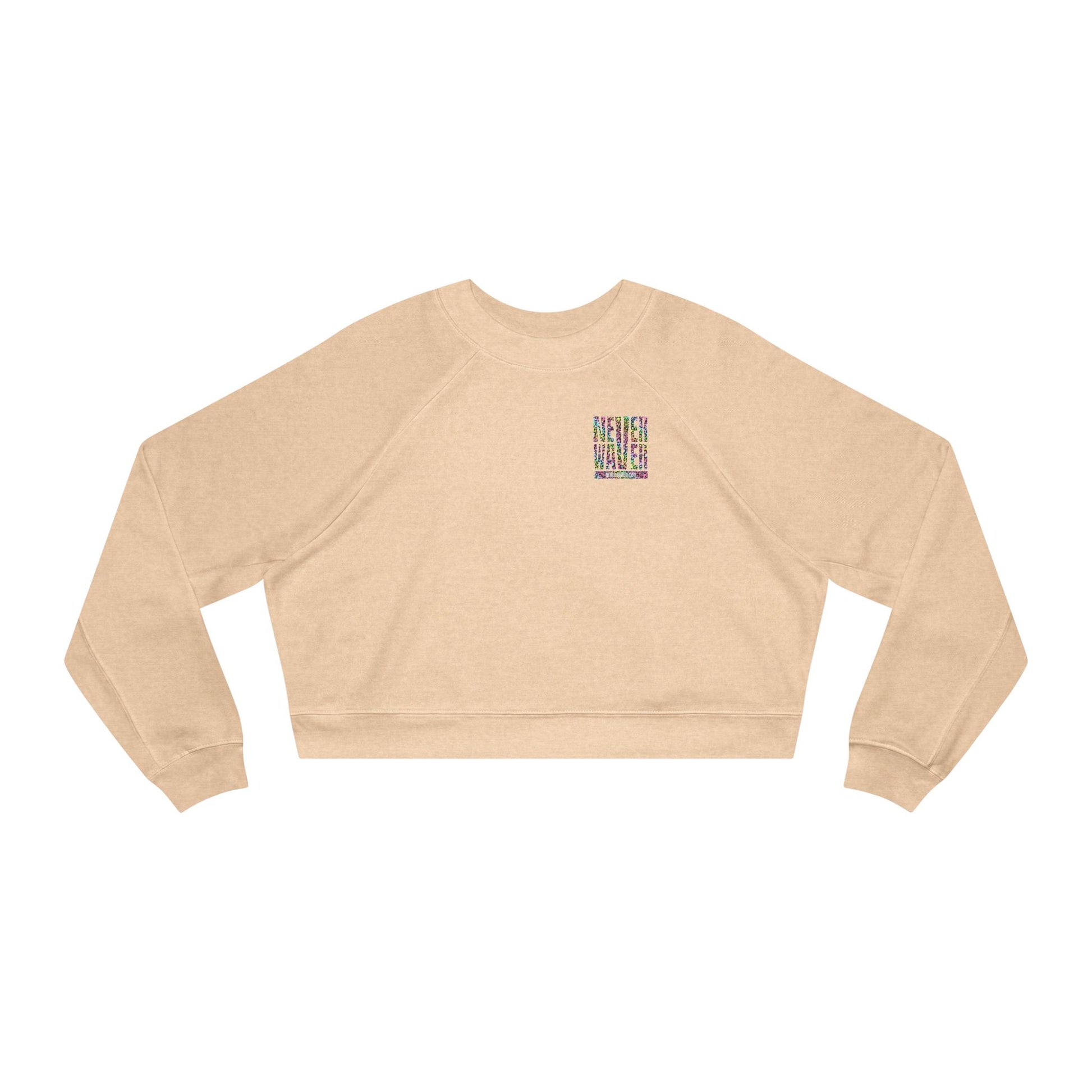 Never Waver Leopard Women's Cropped Fleece Pullover - Never Waver