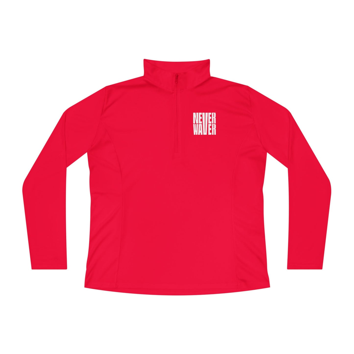 Never Waver Ladies Quarter-Zip Pullover - Stylish Activewear for Workout and Everyday Comfort