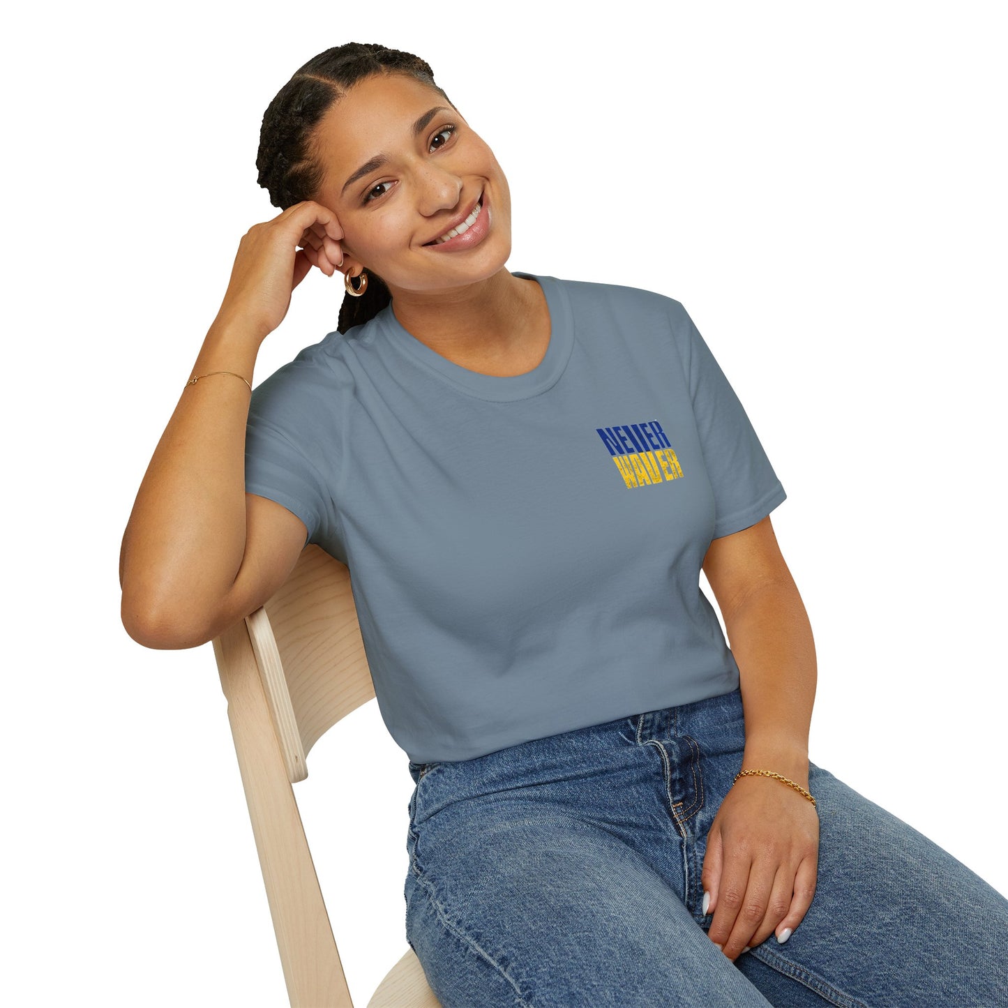 Los Angeles Fans Never Waver Unisex Softstyle T-Shirt - Never Waver