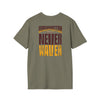 Washington Fans Never Waver Unisex Softstyle T-Shirt - Never Waver