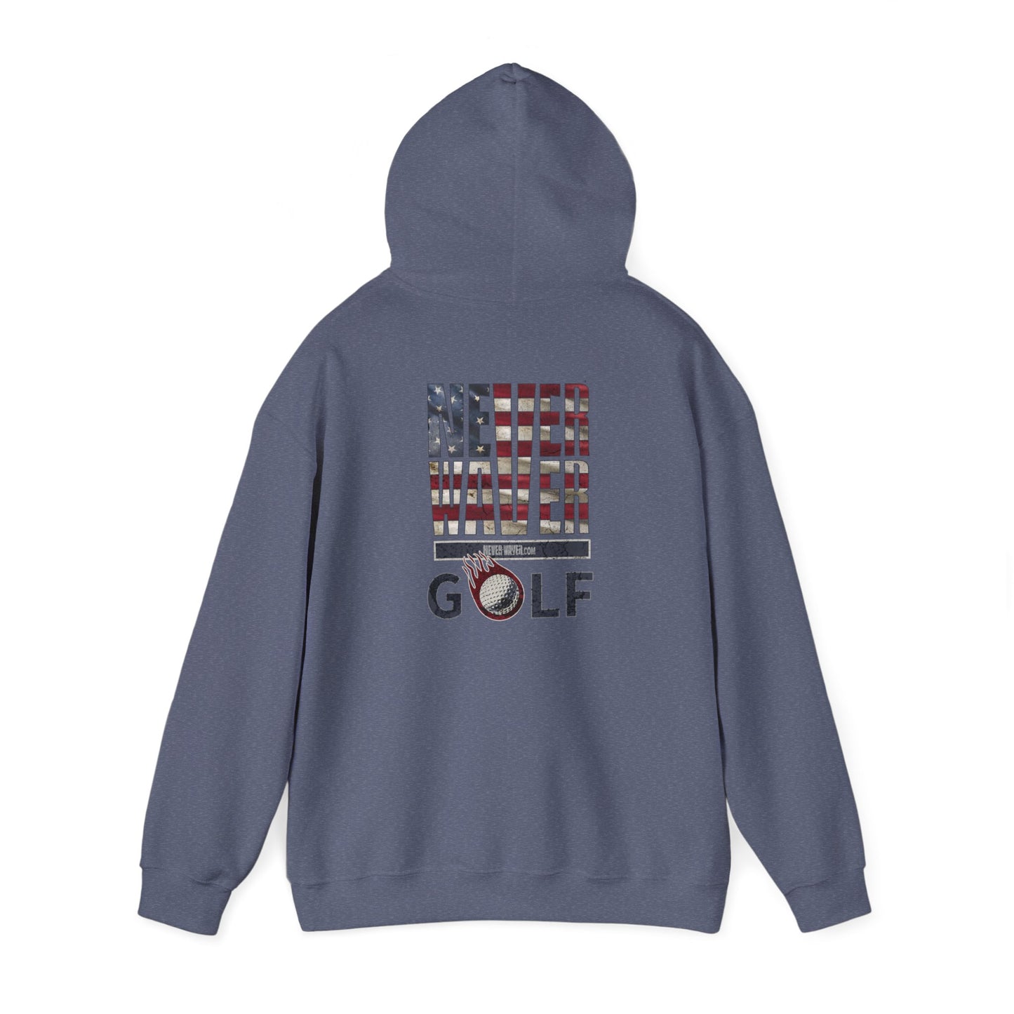 Never Waver Golf Hoodie - Unisex Heavy Blend™ Sweatshirt - Never Waver