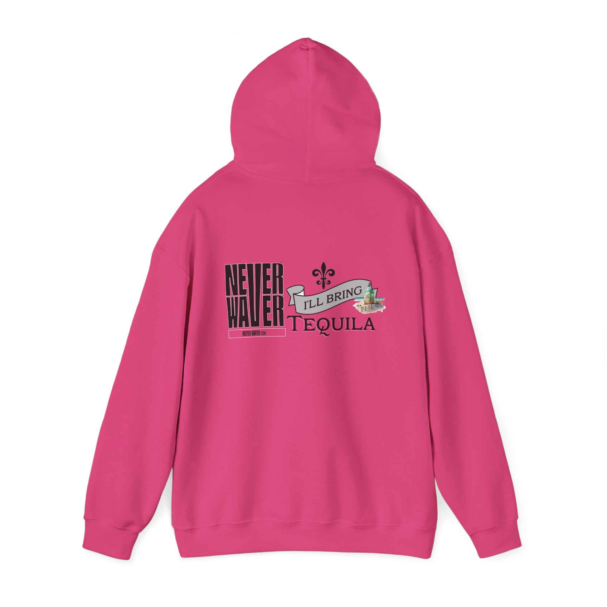 Unisex Heavy Blend™ Hooded Sweatshirt - "Never Waver I'll Bring The Tequila" Inspirational Hoodie - Never Waver