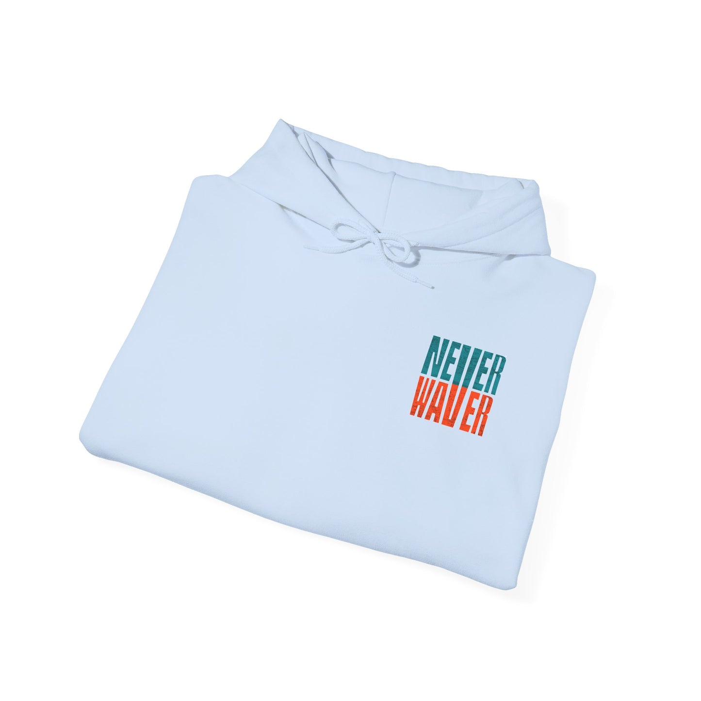 Unisex Heavy Blend™ Hooded Sweatshirt - "Miami Fans Never Waver" Inspirational Hoodie - Never Waver