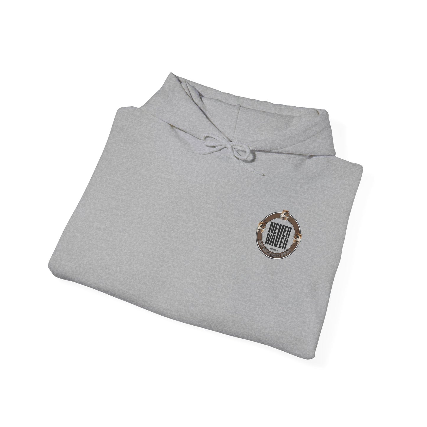 Eco-Friendly Unisex Hoodie: "Never Waver Save Water Drink Coffee" - Never Waver