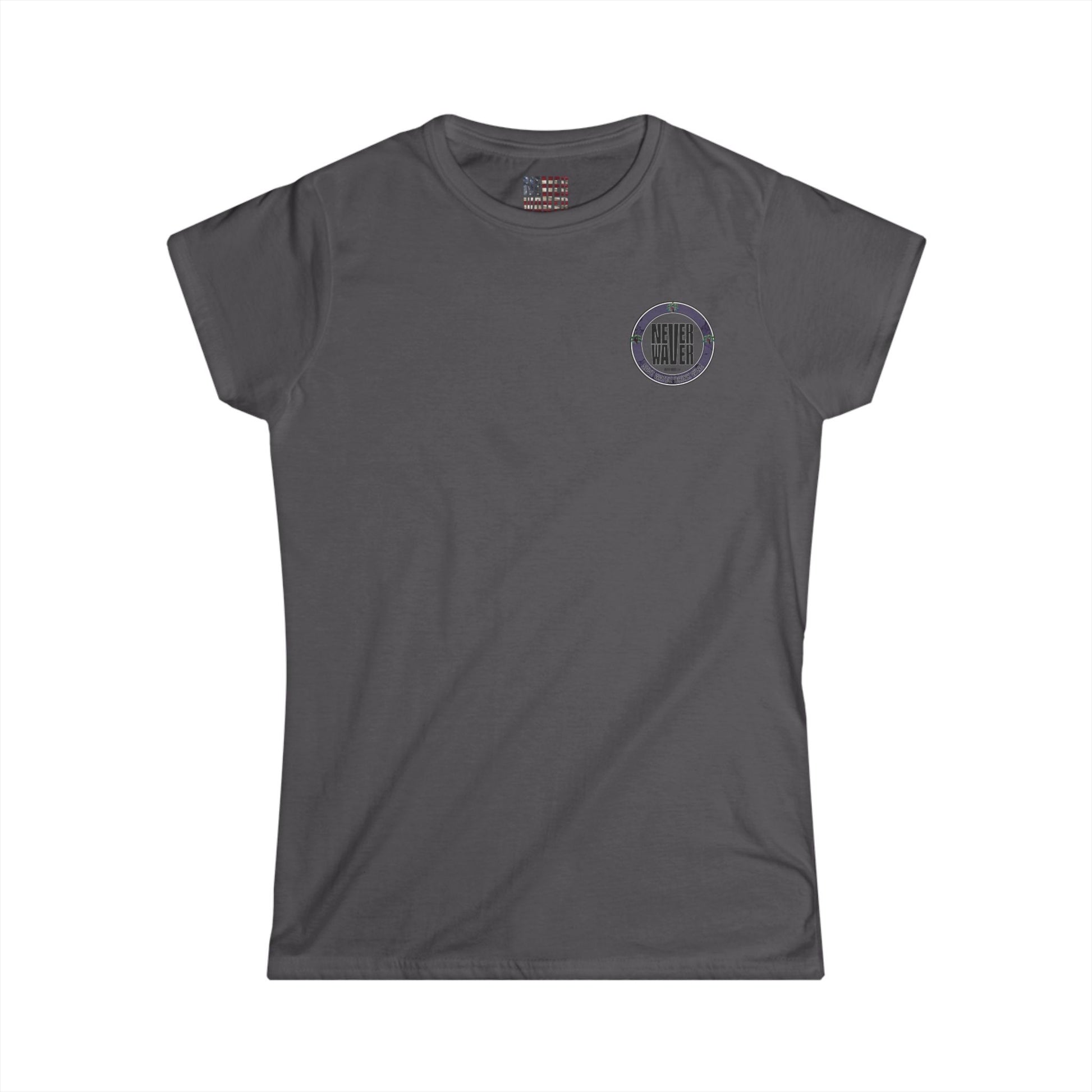 Never Waver Save Water Drink Wine Women's Soft Style Tee - - Never Waver