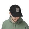 Unisex Distressed Cap - 'NEVER WAVER' Inspirational Hat for Everyday Wear Multi Color Leopard