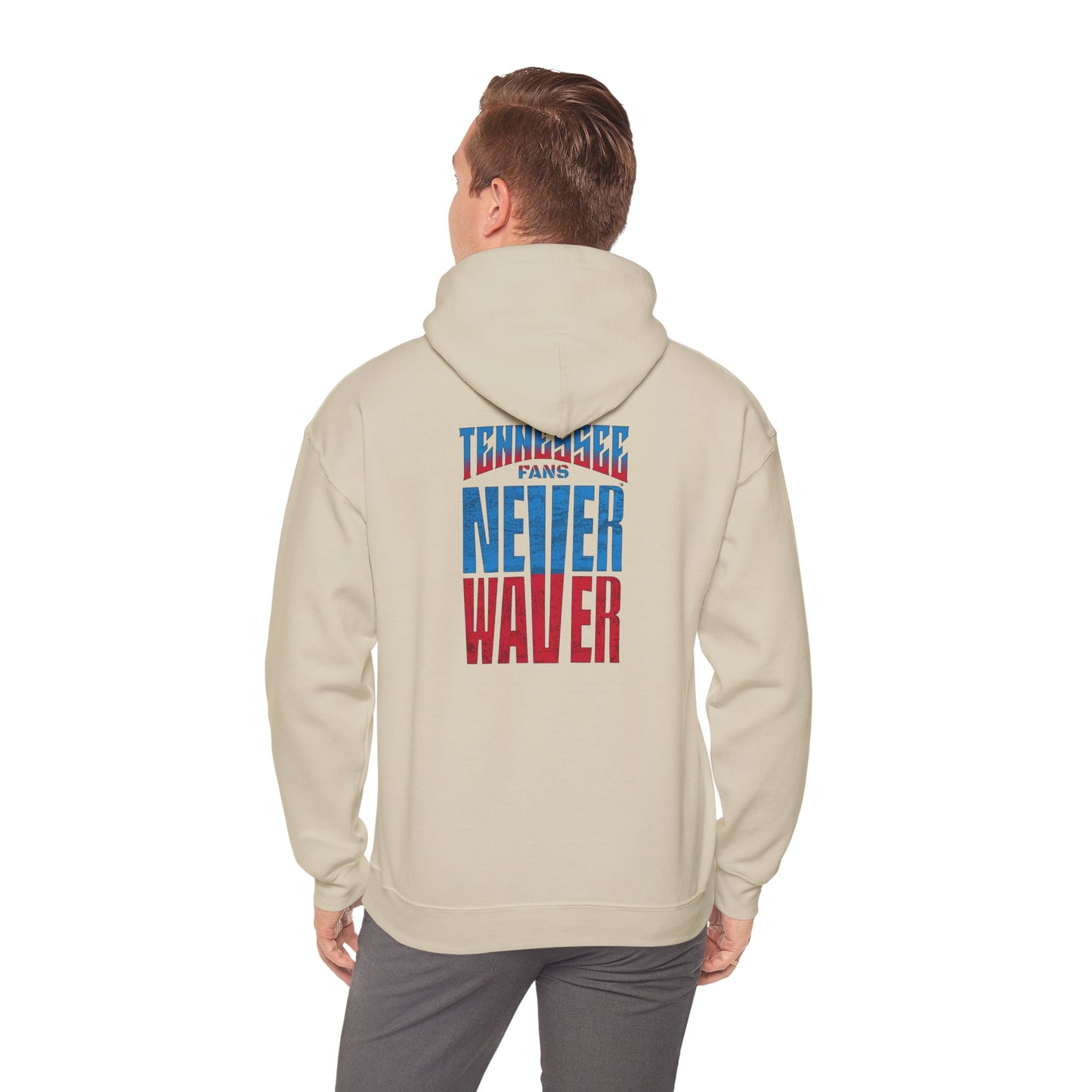 Tennessee Fans Never Waver Unisex Heavy Blend™ Hooded Sweatshirt – Casual Comfort for All Occasions - Never Waver