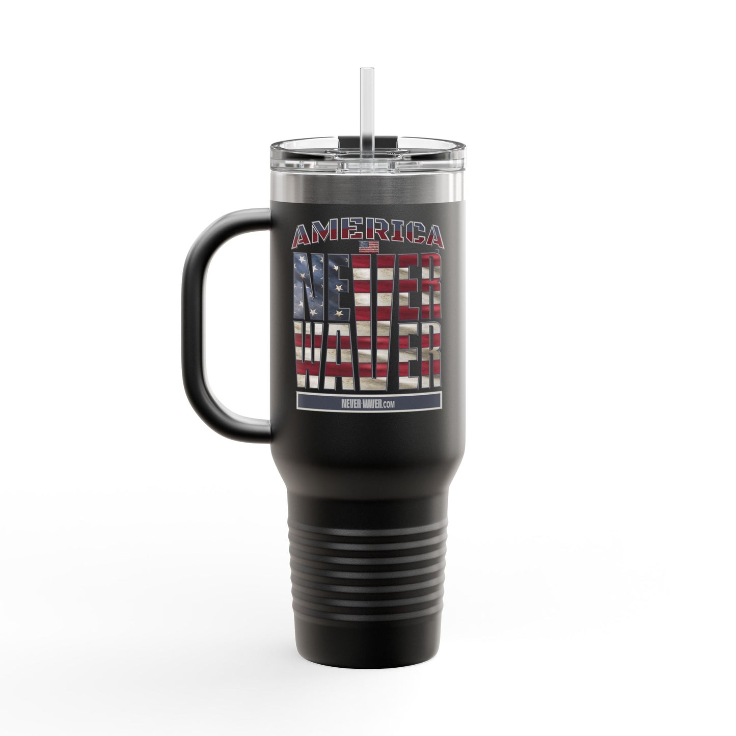 America Never Waver Insulated Travel Mug, 40oz - Never Waver