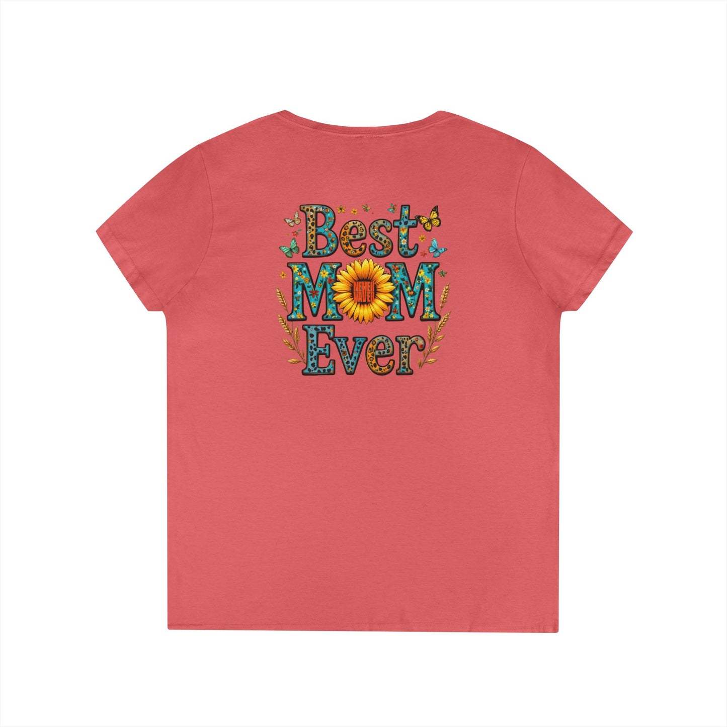 Never Waver Best Mom Ever V-Neck T-Shirt 