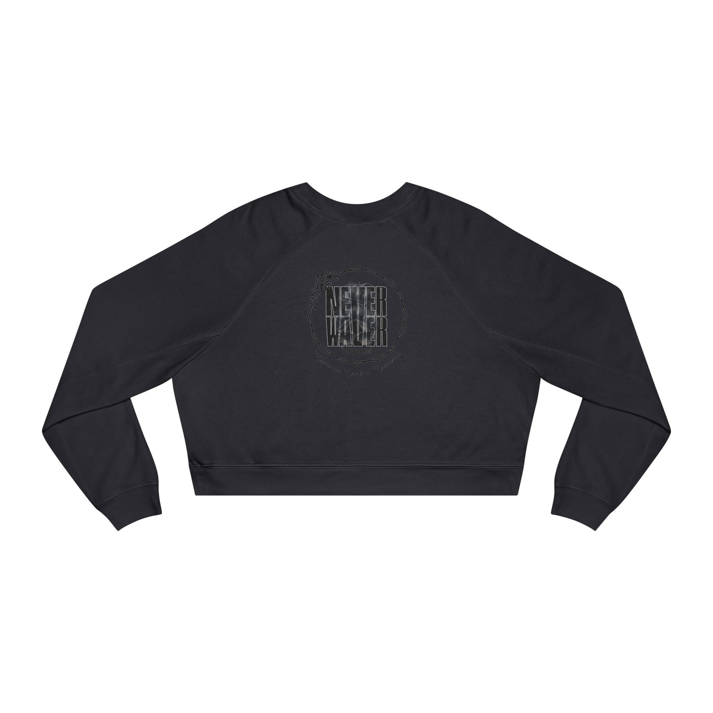 Never Waver Mamacita Needs a Margarita Women's Cropped Fleece Pullover - Never Waver