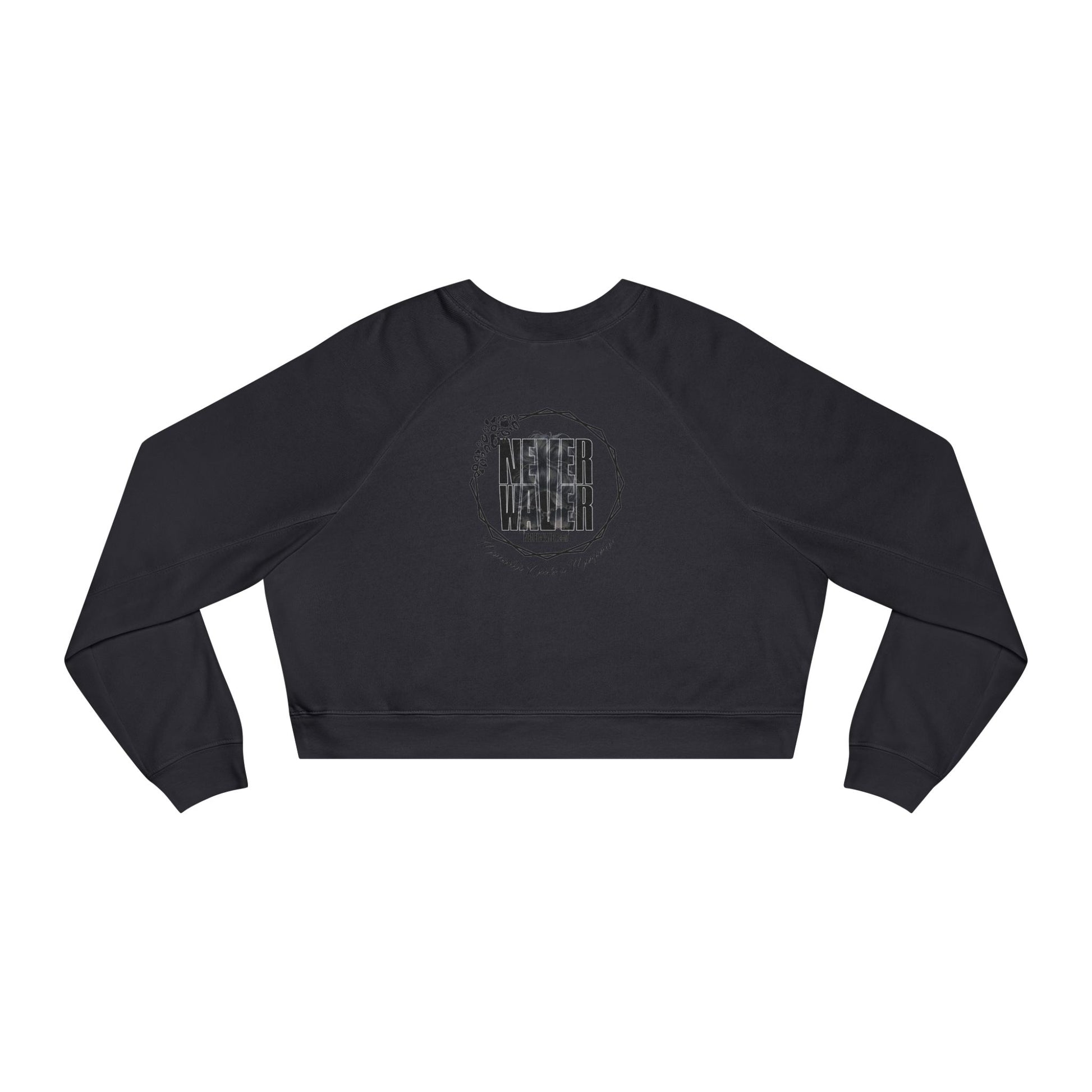 Never Waver Mamacita Needs a Margarita Women's Cropped Fleece Pullover - Never Waver