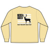 Unisex Long Sleeve Pocket T-Shirt - Never Waver Best Buckin' Dad Ever Design - Never Waver