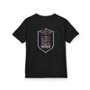 Patriotic Kids Heavy Cotton Tee - 'America Never Waver' USA Graphic Tee - Never Waver