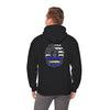 Never Waver Always Back the Blue Hooded Sweatshirt - Unisex Heavy Blend™ - Never Waver