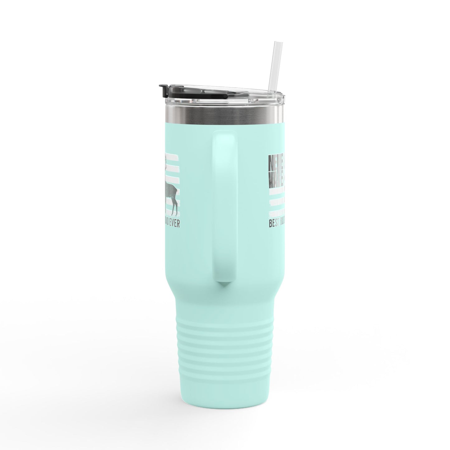 Never Waver Best Buckin' Dad Ever  Insulated Travel Mug - Never Waver