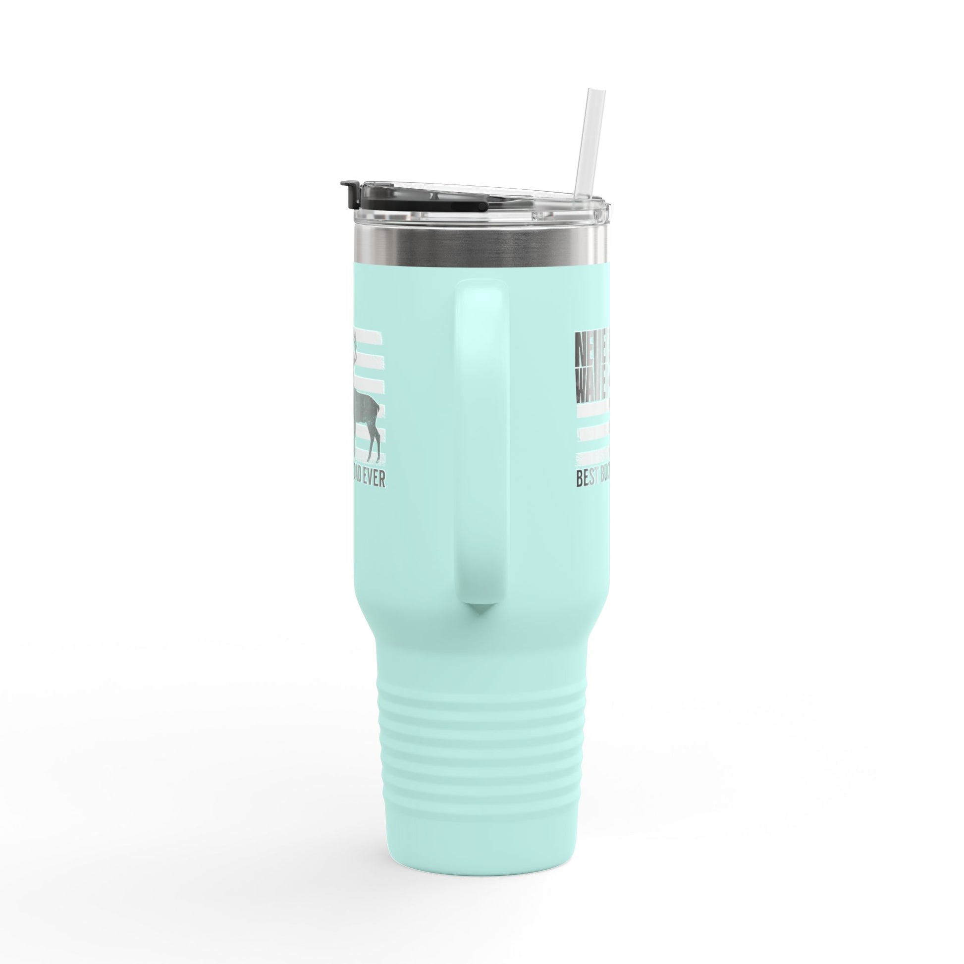 Never Waver Best Buckin' Dad Ever  Insulated Travel Mug - Never Waver