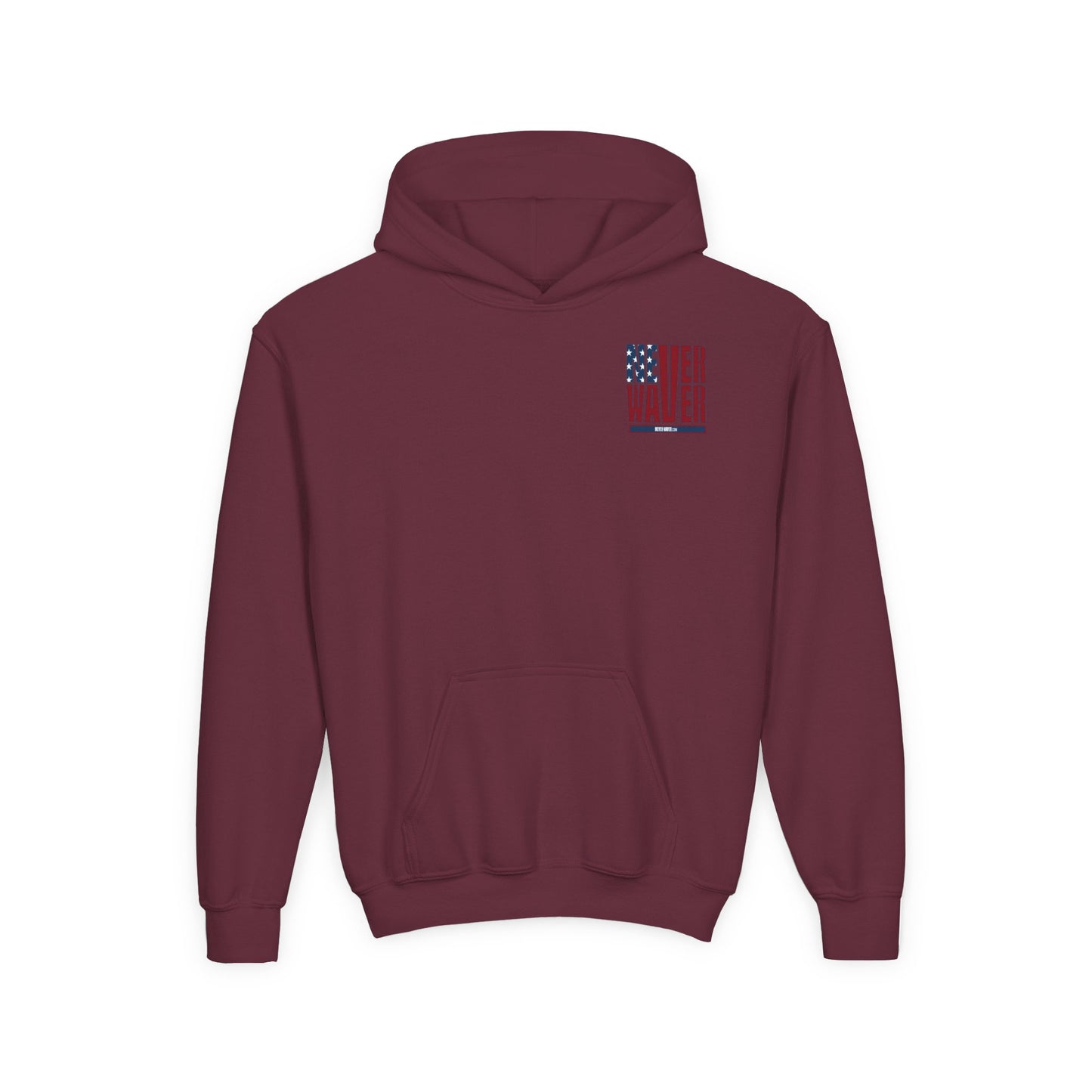 Youth Golf Hoodie - "Never Waver Golf" Sweatshirt for Young Golfers - Never Waver