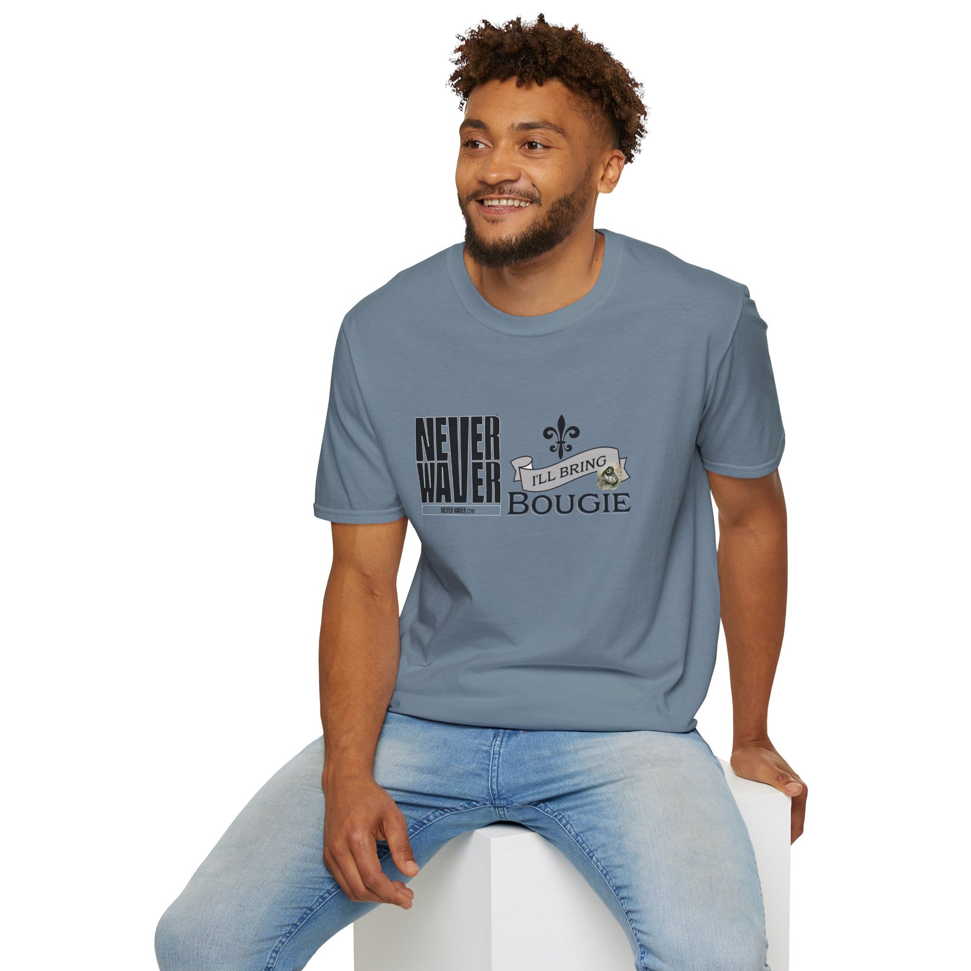 Never Waver I'll Bring The Bougie Unisex Softstyle T-Shirt - Never Waver
