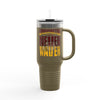 Washington Fans Never Waver W-Leopard Football Insulated Travel Mug, 40oz - Never Waver