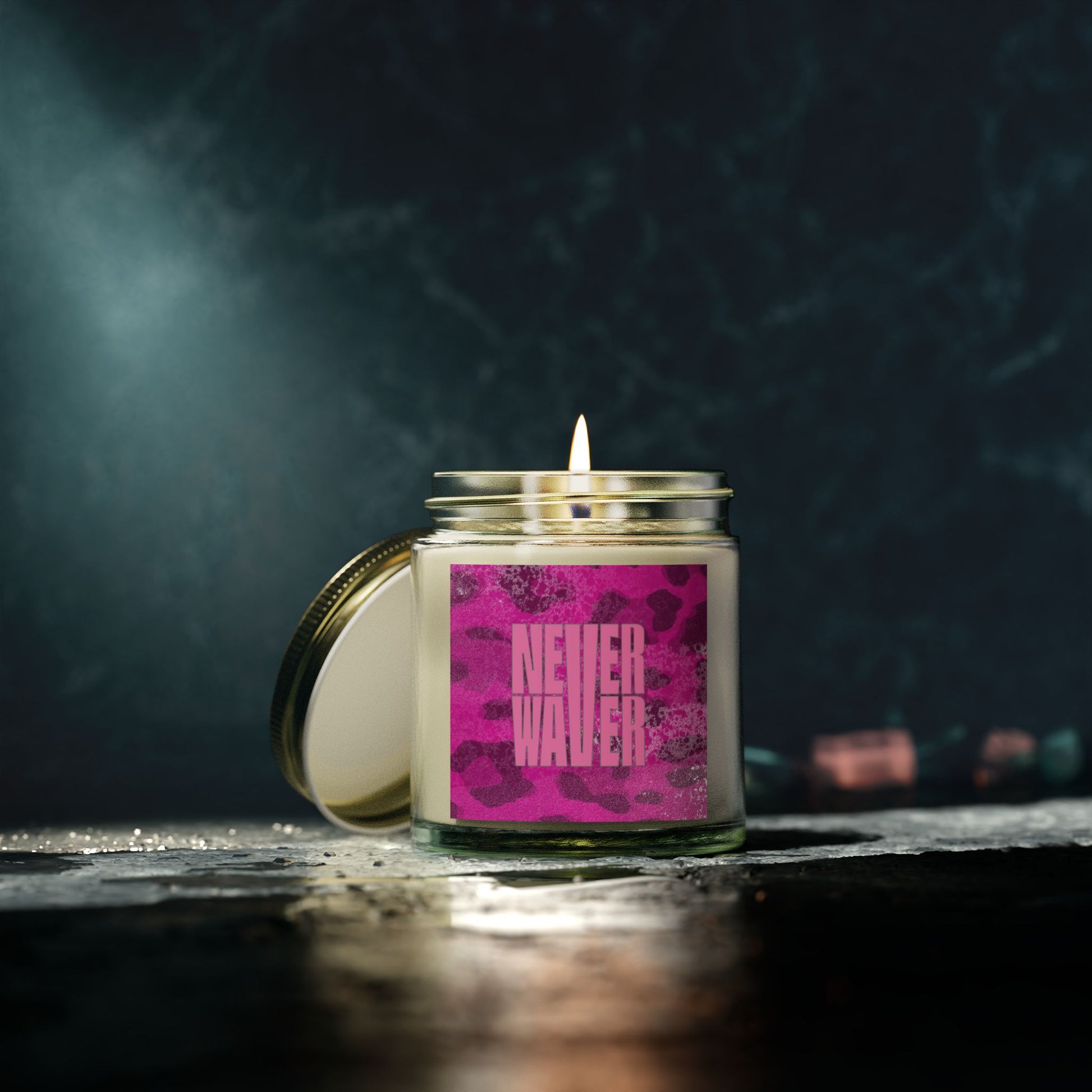 Never Waver Wild Vibes Scented Candles, Coconut Apricot Wax, Eco-Friendly Aromatherapy, Unique Home Decor, Gift for Her, Relaxation Gift - Never Waver
