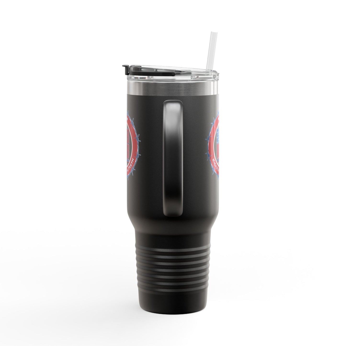 NEVER WAVER KICK FEAR IN THE TEETH Insulated Travel Mug, 40oz - Never Waver