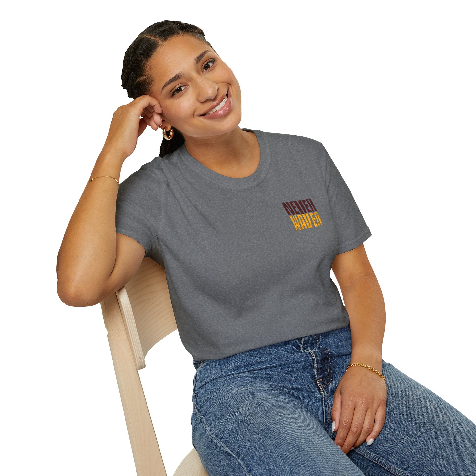 Washington Fans Never Waver Unisex Softstyle T-Shirt - Never Waver