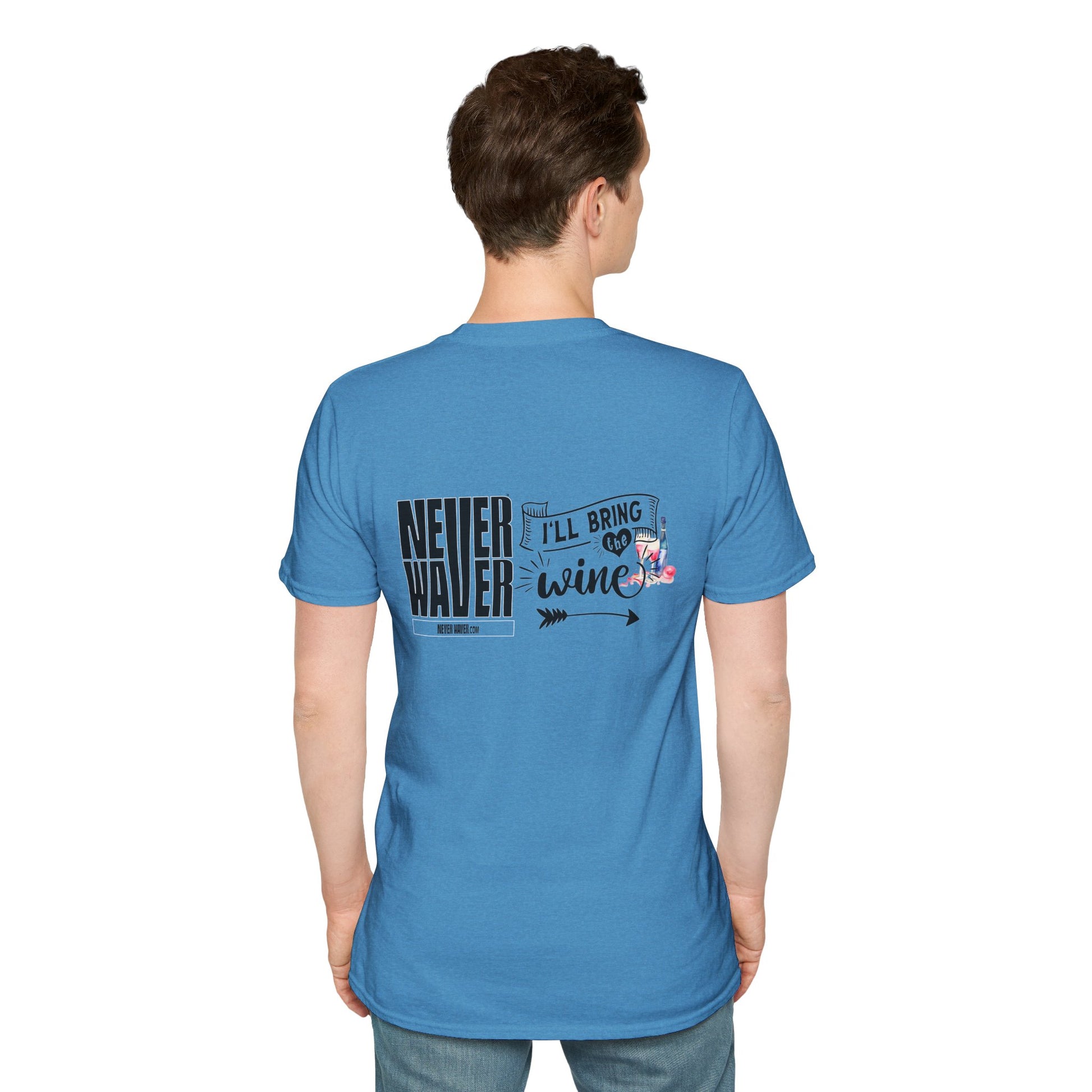 Never Waver I'll Bring The Wine Unisex Softstyle T-Shirt - Never Waver