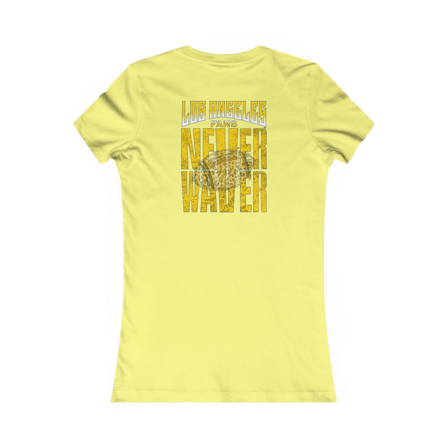 Los Angeles Fans Never Waver W-Leopard Football Women's Favorite Tee