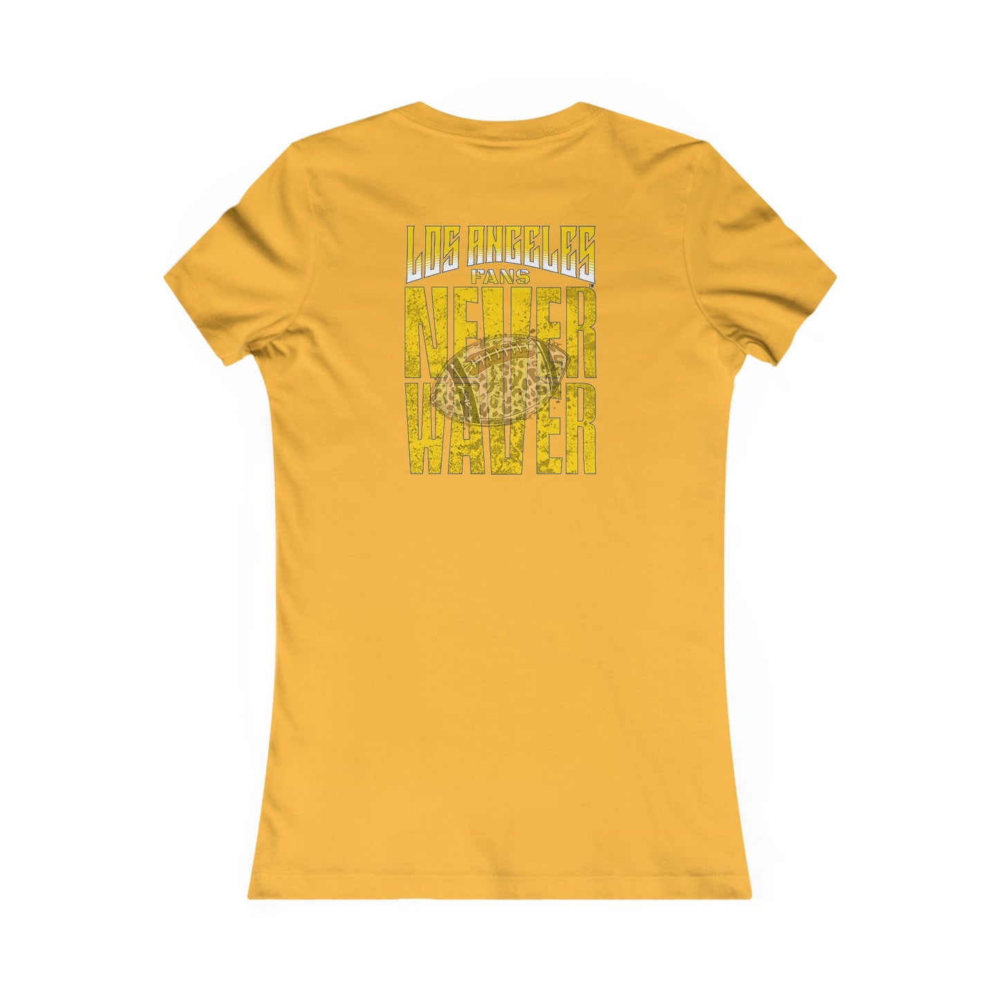 Los Angeles Fans Never Waver W-Leopard Football Women's Favorite Tee