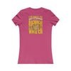 Los Angeles Fans Never Waver W-Leopard Football Women's Favorite Tee - Never Waver
