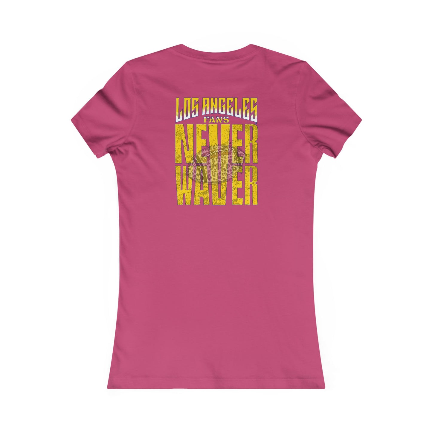 Los Angeles Fans Never Waver W-Leopard Football Women's Favorite Tee