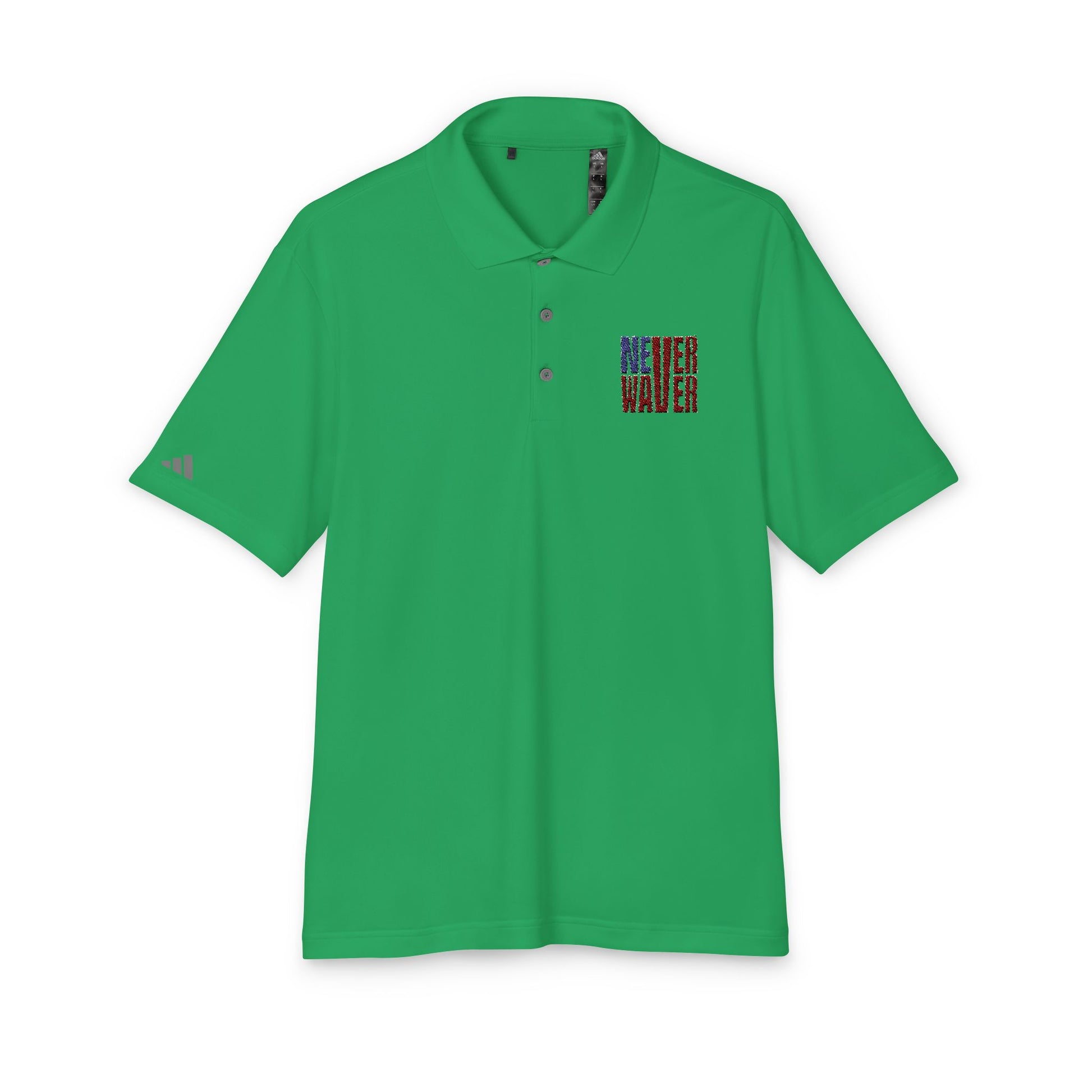 Never Waver Embroidered adidas Unisex Performance Polo - Never Waver