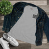 Never Waver” Jesus t-shirt might feature a bold, eye-catching design that reflects a steadfast faith and confidence in Christ.  Women's Cotton Tee - Never Waver