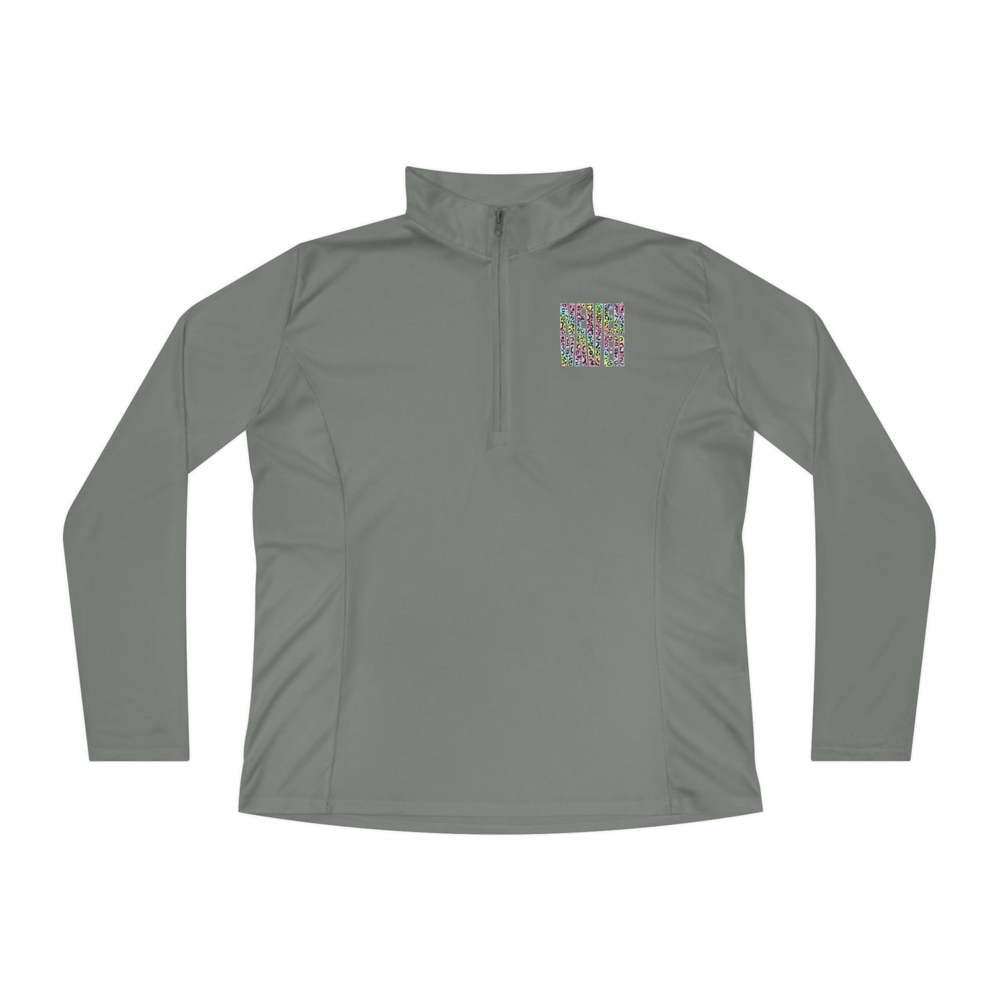 Never Waver Leopard Ladies Quarter-Zip Pullover - Never Waver