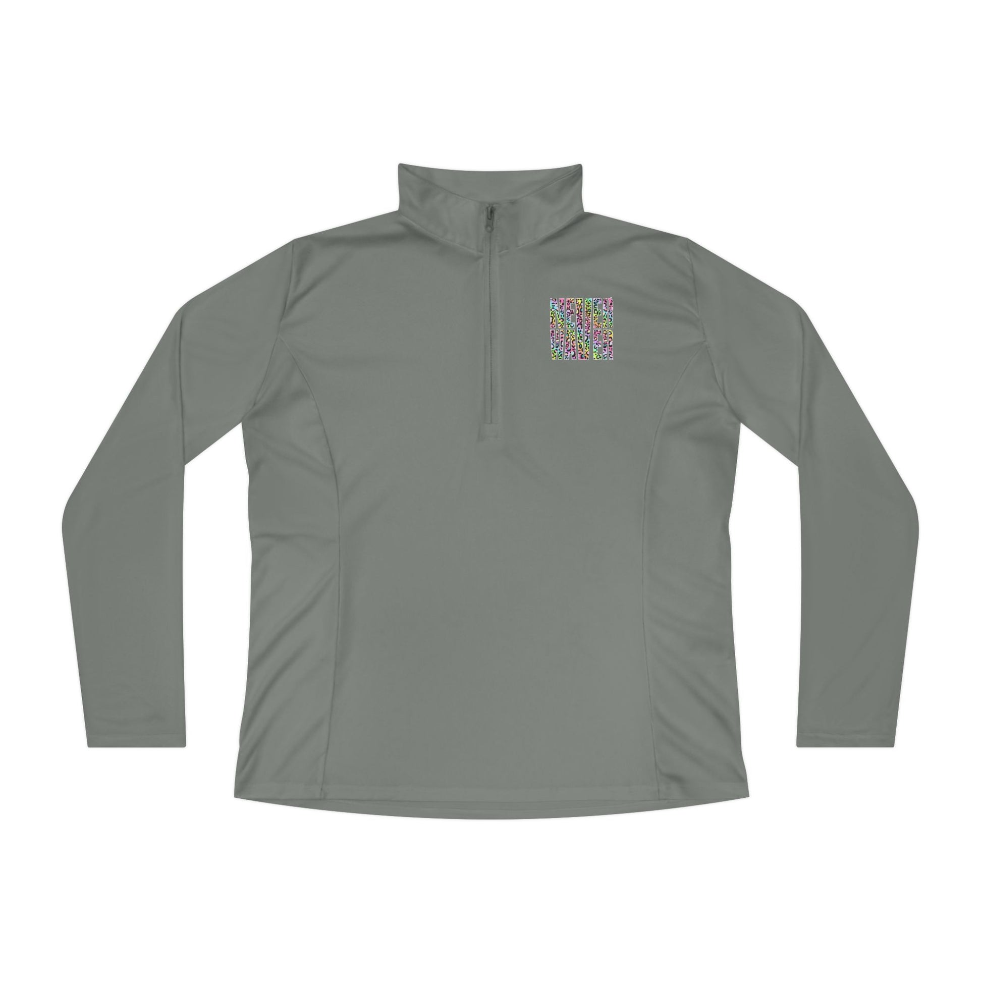 Never Waver Leopard Ladies Quarter-Zip Pullover - Never Waver